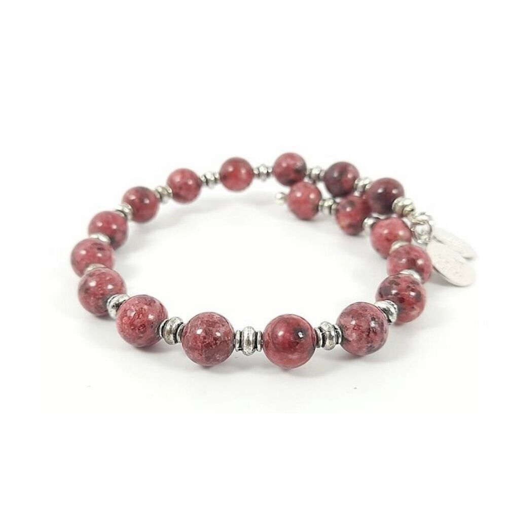 Wind & Fire Rhodonite Wrap Bracelet New - Picture 7 of 7